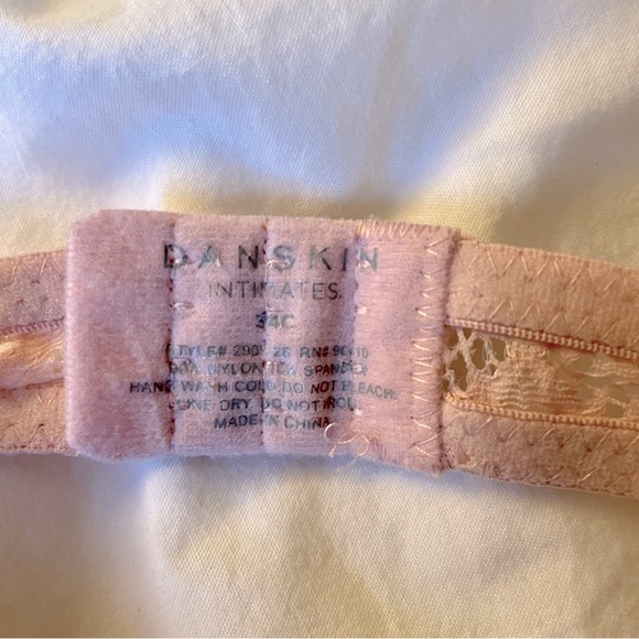 Lacy Pink Danskin Intimates Bra - Picture 3 of 4
